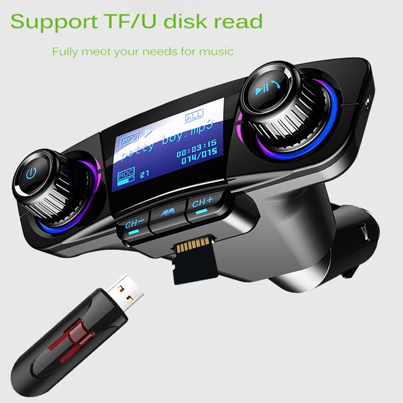 Car Bluetooth Handsfree With Dual USB Car Charger